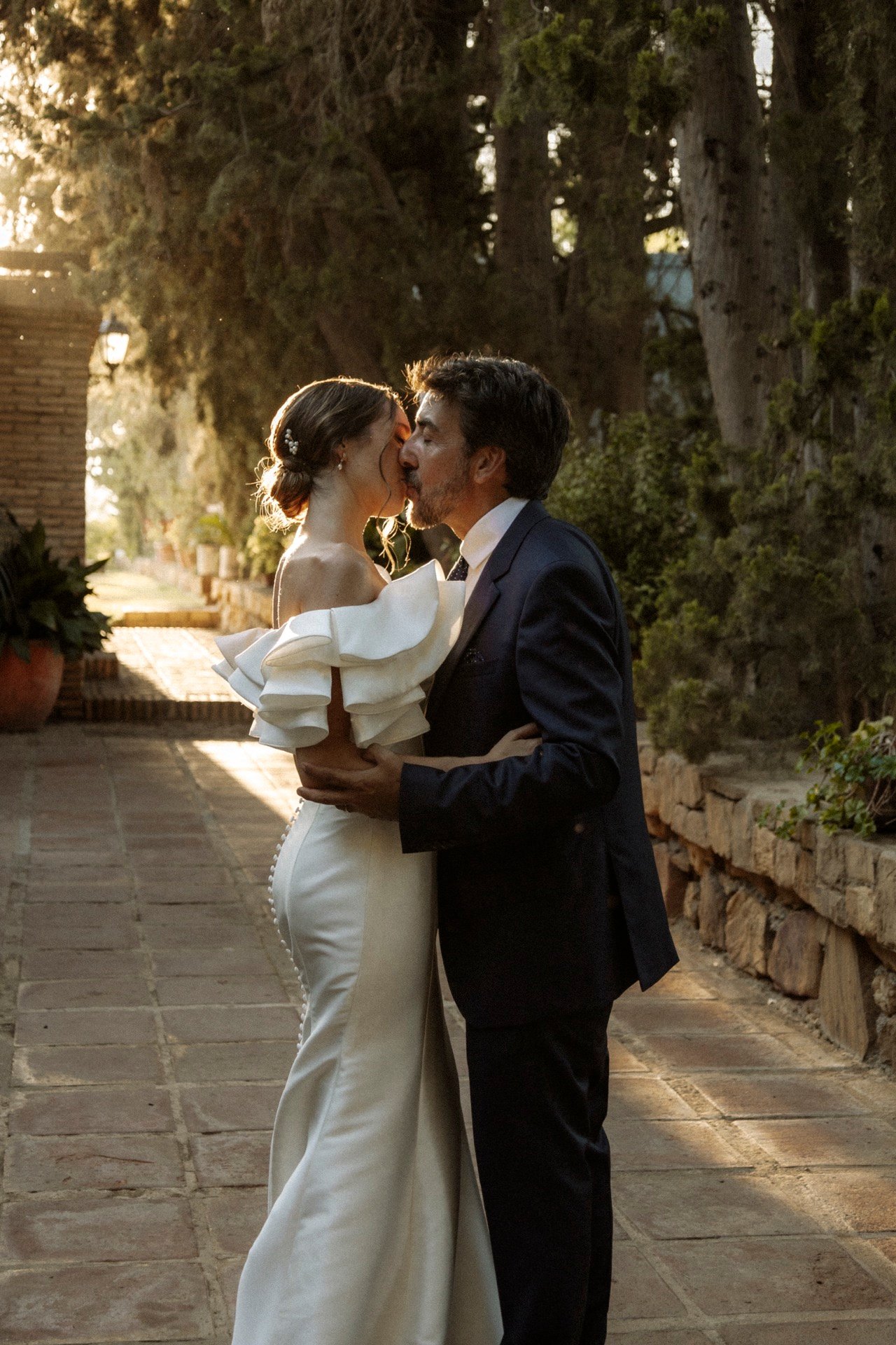 Sesión pareja beso